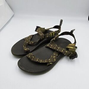 Chaco Sandals Athletic Hiking Water Sport‎ Adjustable Straps Brown Yellow